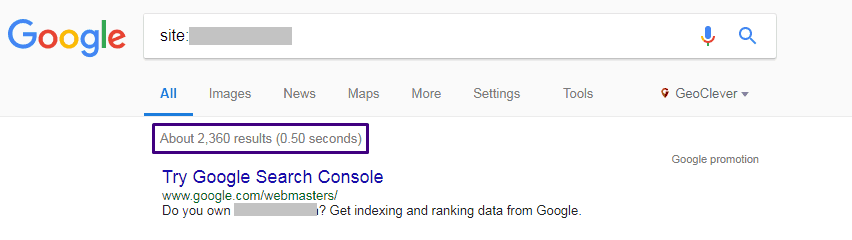 website indexing
