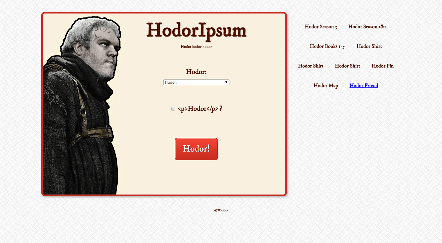 HodorIpsum