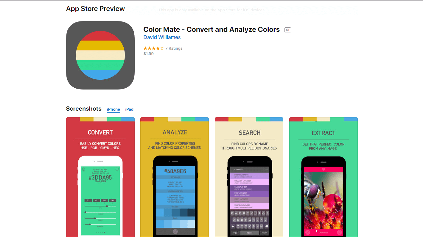 Color Mate - Convert and Analyze Colors