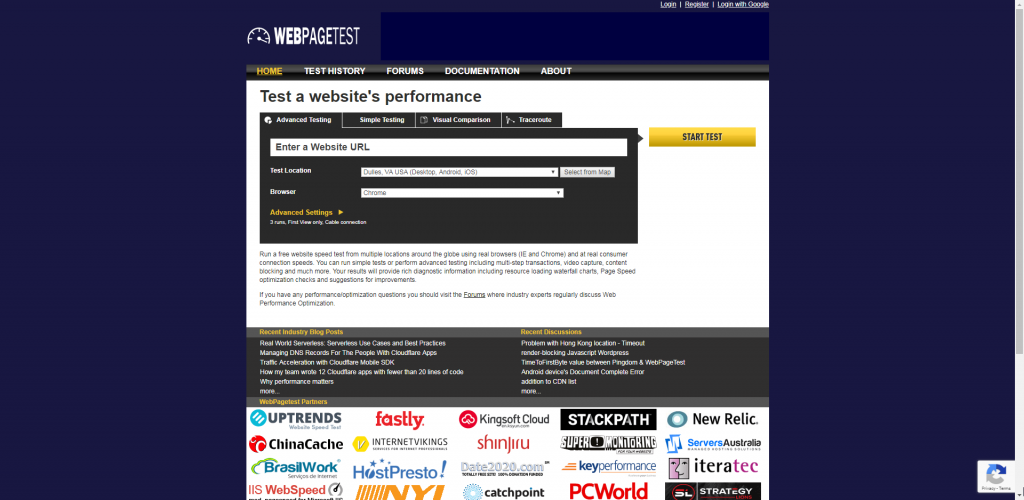 WebPageTest