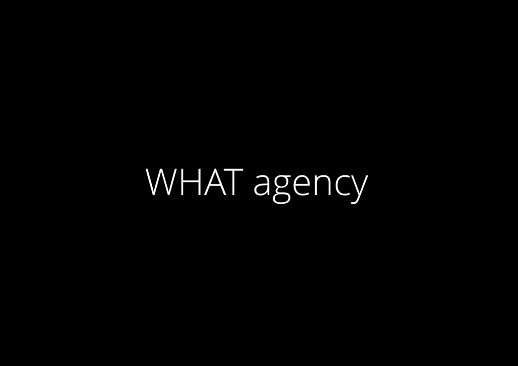 WHAT agency