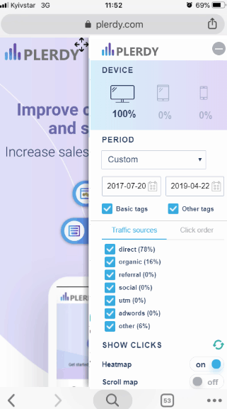 plerdy mobile version