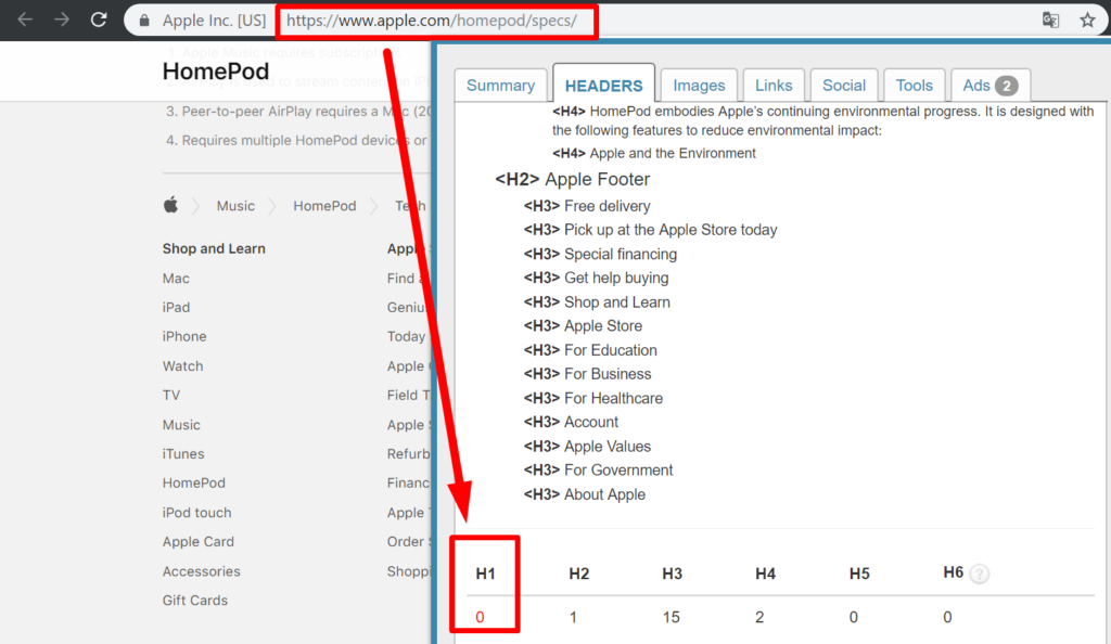 seo audit apple m6