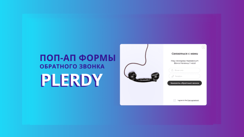 формы Plerdy для обратного звонка