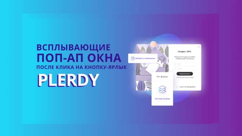 формы Plerdy после клика на кнопку-ярлык