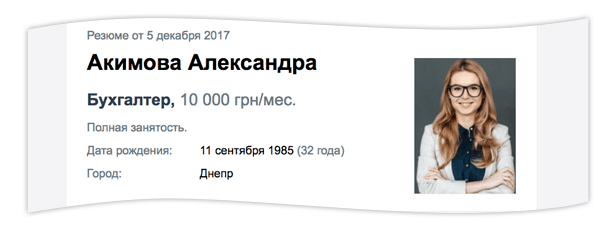 правильно резюме