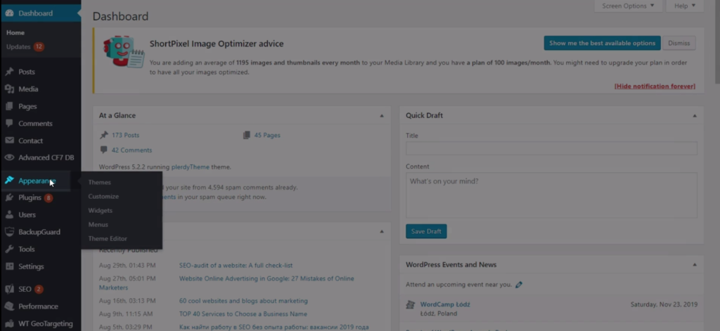 plerdy script installation wordpress 2