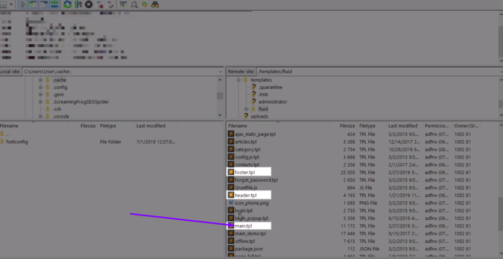 plerdy script installation FTP 2