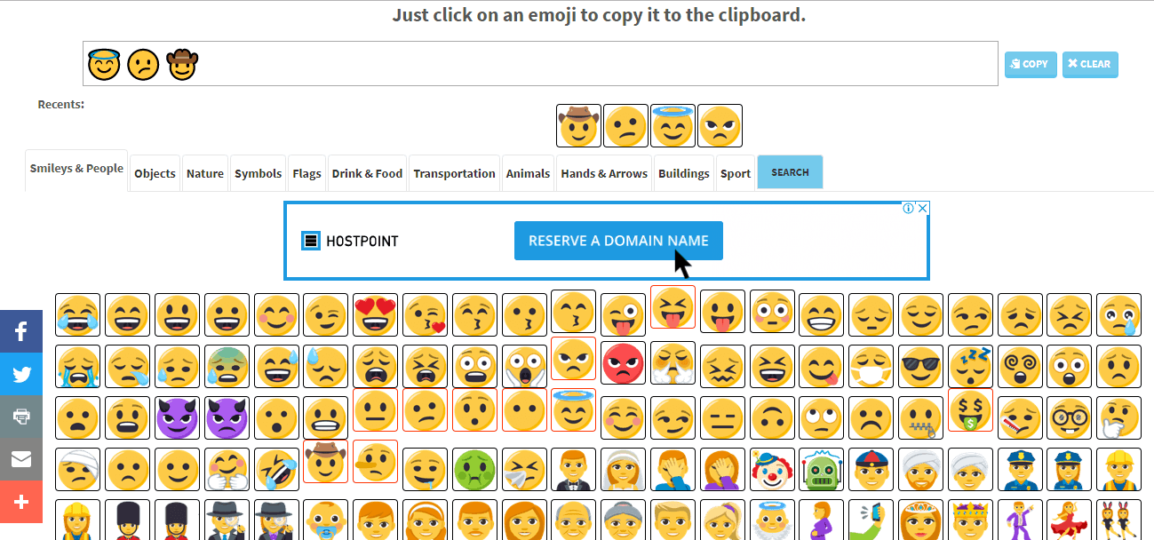 Copy Paste Emoji Symbols.