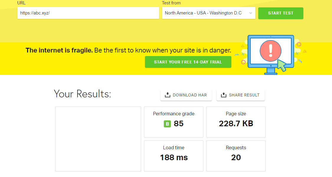 Page Speed of TOP 50 World Companies 189