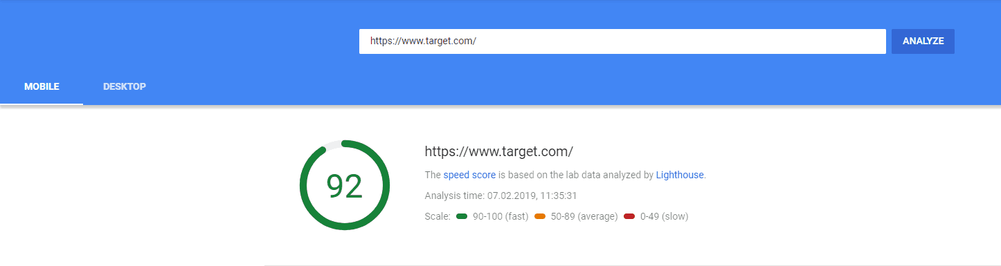 Page Speed of TOP 50 World Companies 341