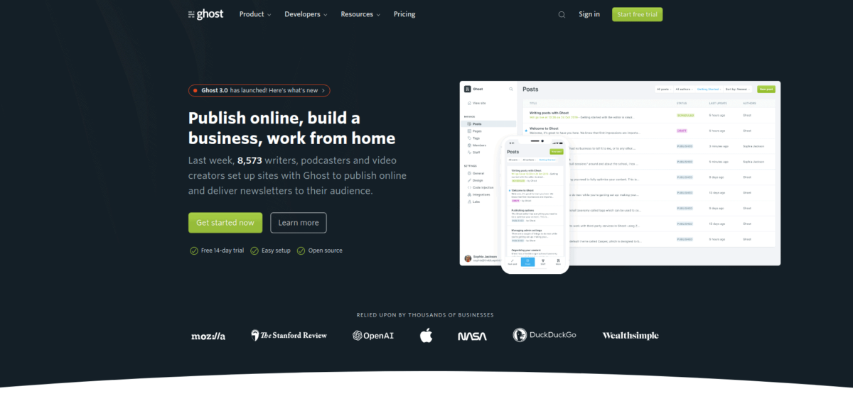 How to create a blog website on Ghost – Plerdy