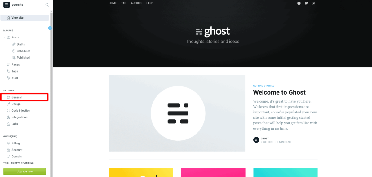 How to create a blog website on Ghost – Plerdy