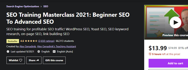 Les 20 meilleurs cours de SEO en 2022 - 04