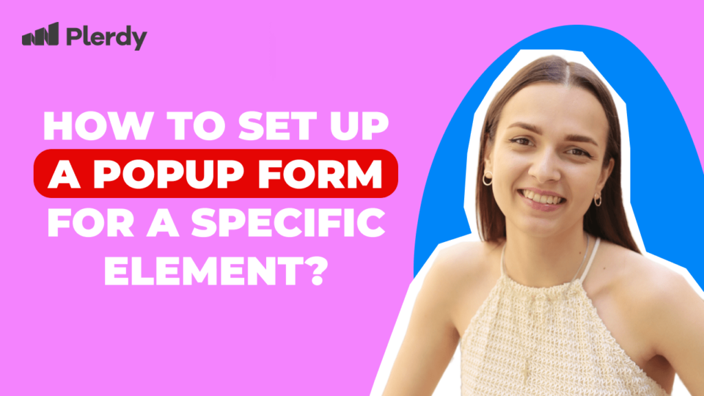 How to set up a popup form for a specific element?