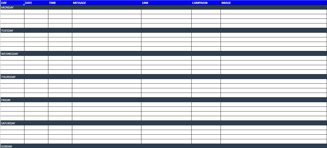 Content Calendar Template - 004