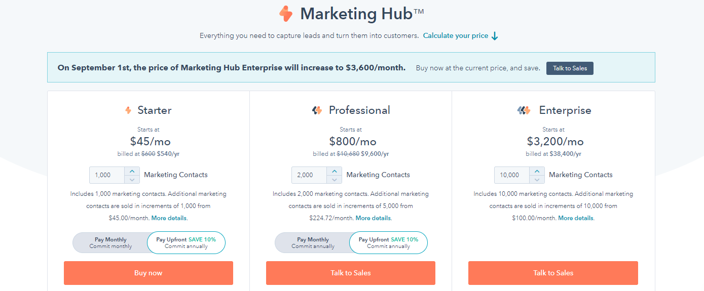 Hubspot Marketing Hub vs Sumo - 003