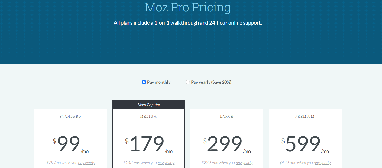 Moz Pricing - 002