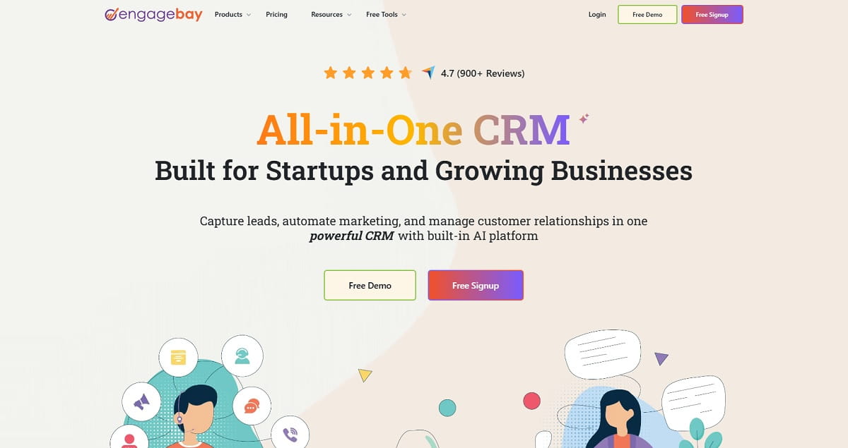EngageBay CRM and marketing automation alternative to Wishpond