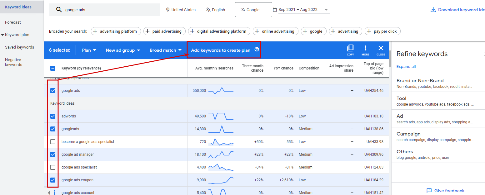 How to Use Google Keyword Planner - 011