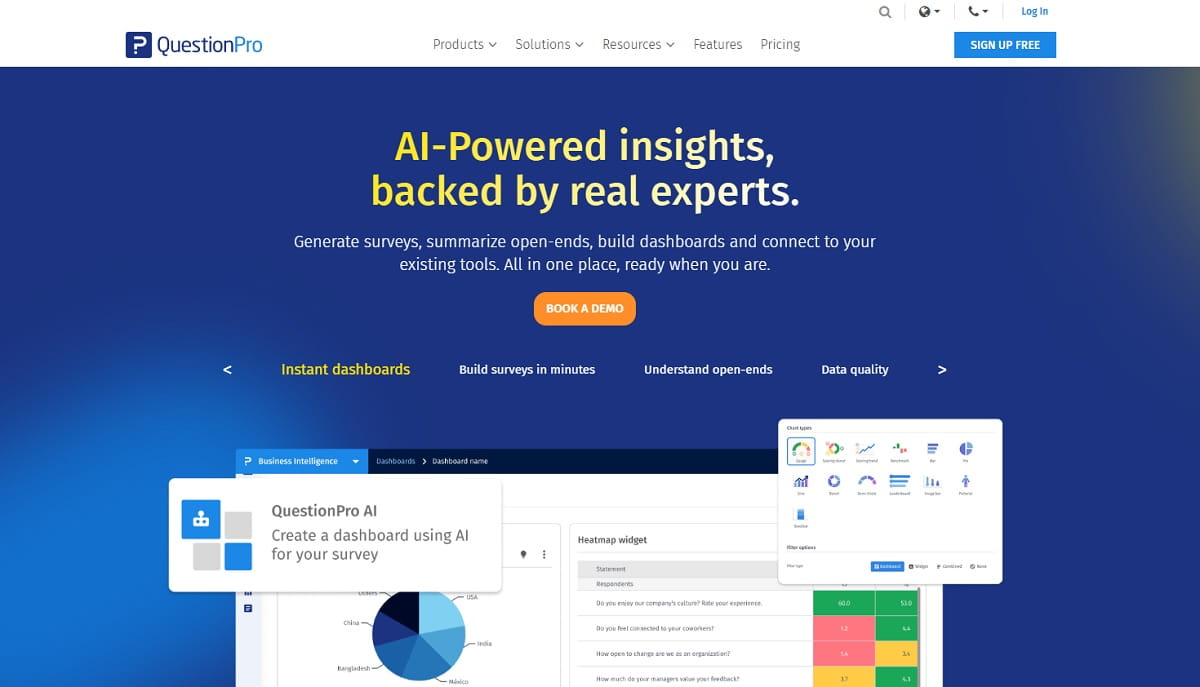 QuestionPro SurveyMonkey competitor for market research surveys
