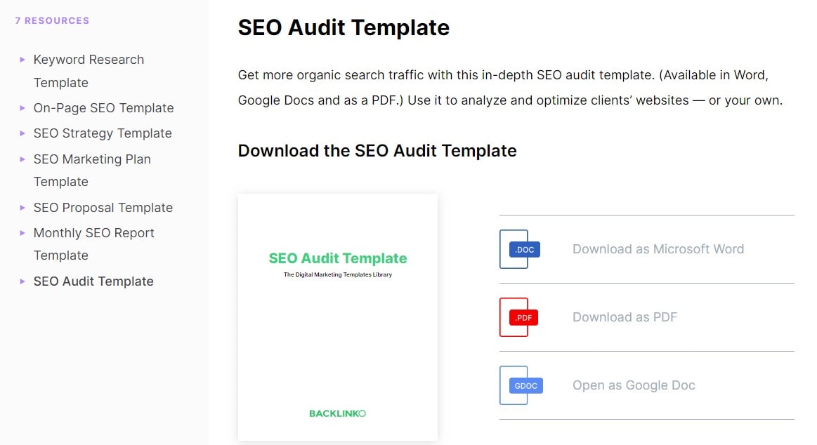 Modèle d'Audit SEO : 17 Étapes + 5 Exemples-001