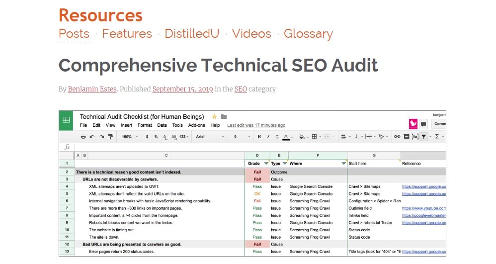 Template de Auditoria de SEO: 17 Passos + 5 Exemplos-002