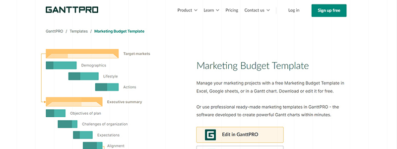 Best 9 Marketing Budget Templates 06