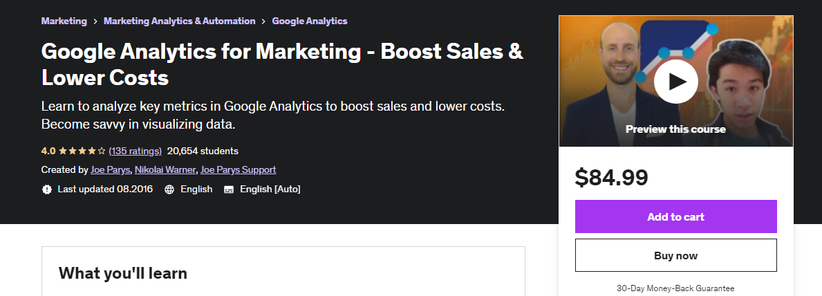 10 Best Google Analytics Course - 006