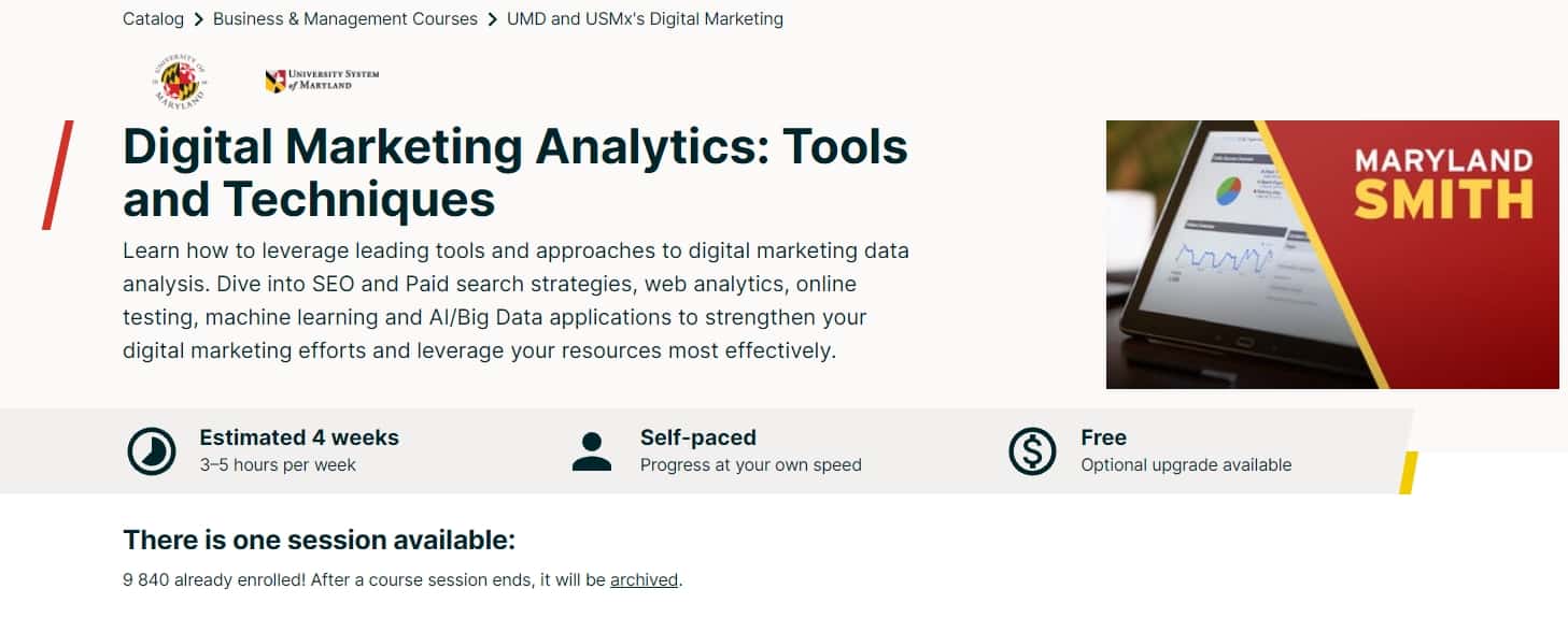 Best 9 Digital Marketing Analytics Courses 03
