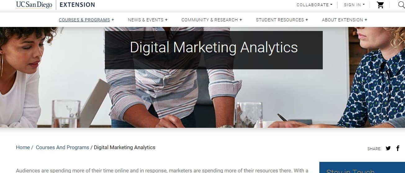 Best 9 Digital Marketing Analytics Courses 08