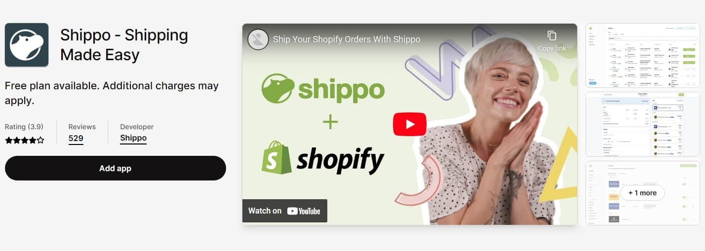 Easyship ‑ Shipping App with Free Plan, Shopify App