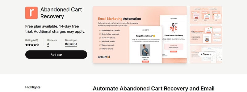 Best 11 Shopify Abandoned Cart Apps in 2023 10