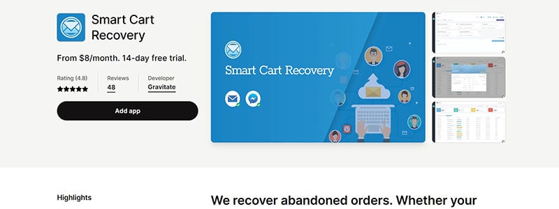 Best 11 Shopify Abandoned Cart Apps in 2023 11