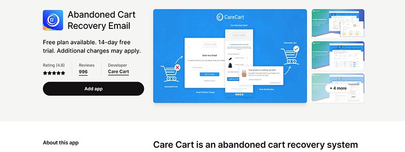 Best 11 Shopify Abandoned Cart Apps in 2023 08