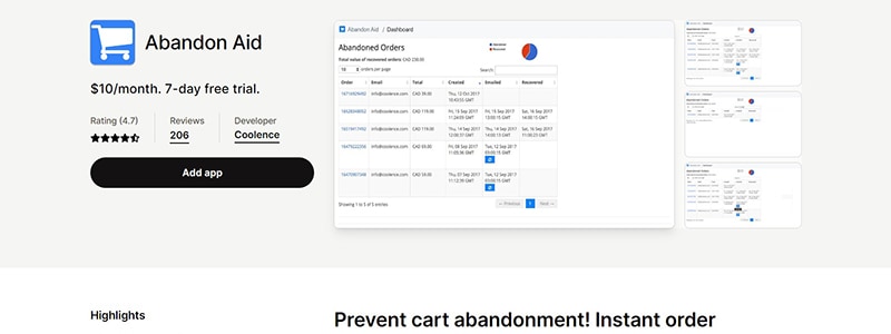 Best 11 Shopify Abandoned Cart Apps in 2023 09