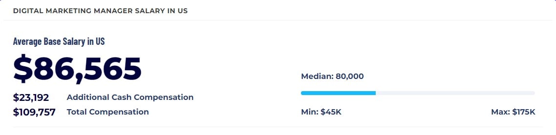 Digital Marketing Manager Salary - 0011