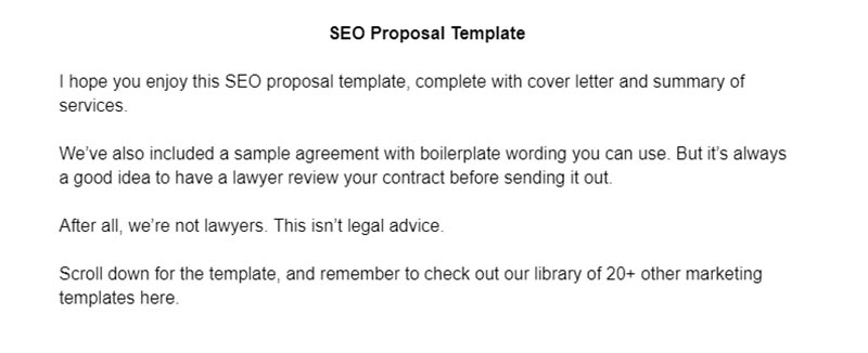 Best 6 Free SEO Proposal Templates 03