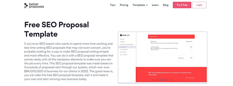 Best 6 Free SEO Proposal Templates 04