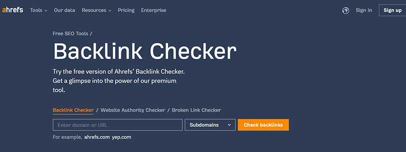 Top 10 Best Backlink Checkers 02