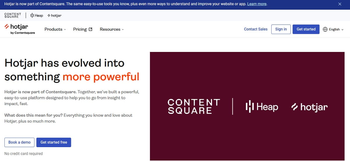 Hotjar Surveys interface for creating an onsite website survey