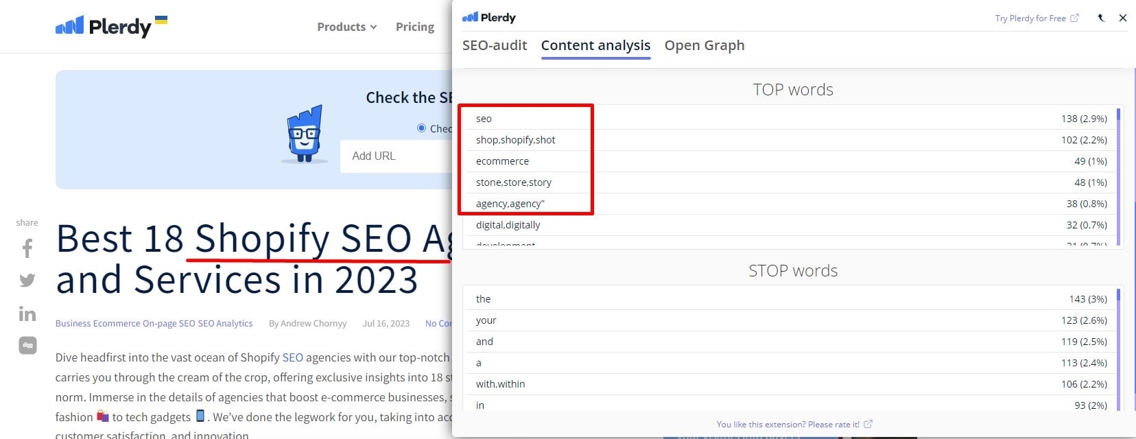 SEO Page Analysis - 0002