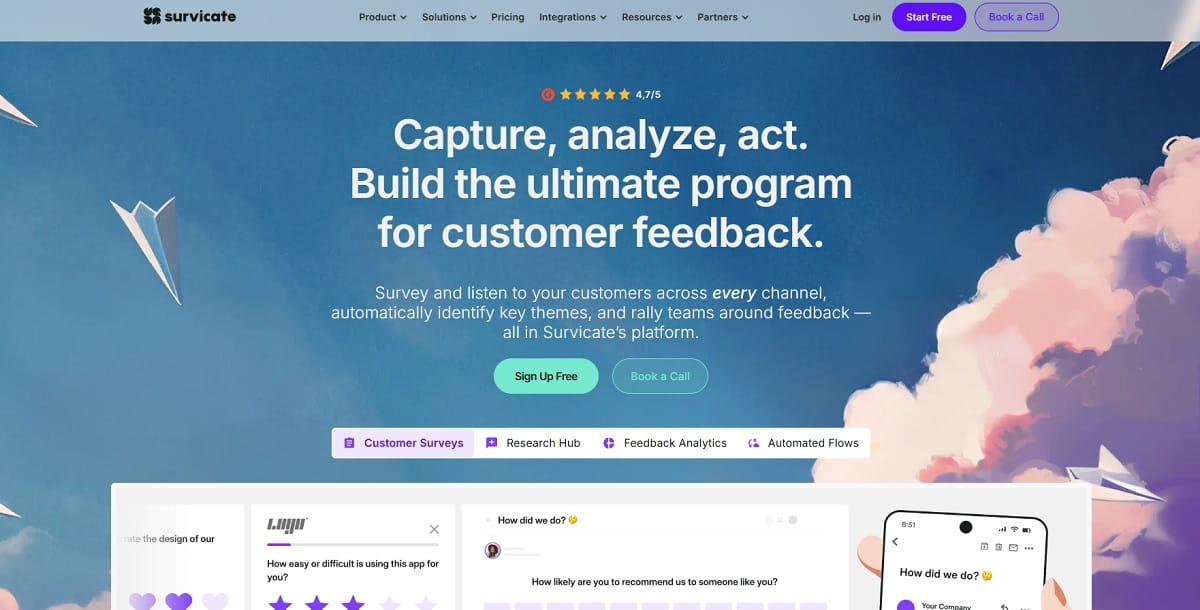 Survicate website survey targeting and audience settings
