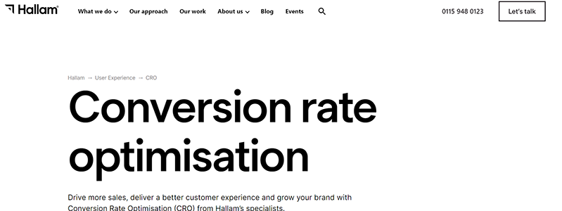 Top Conversion Rate Optimisation (CRO) Agency Nottingham 01