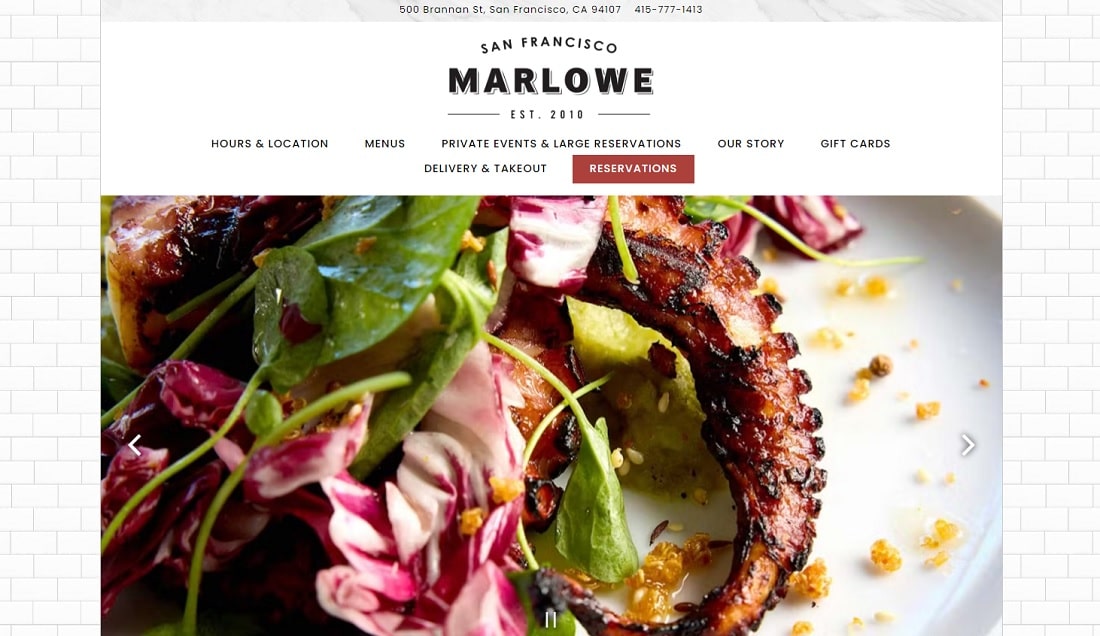 Restaurant Website Design Examples 0011