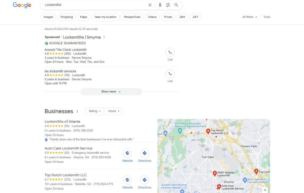 Local SEO For Locksmiths