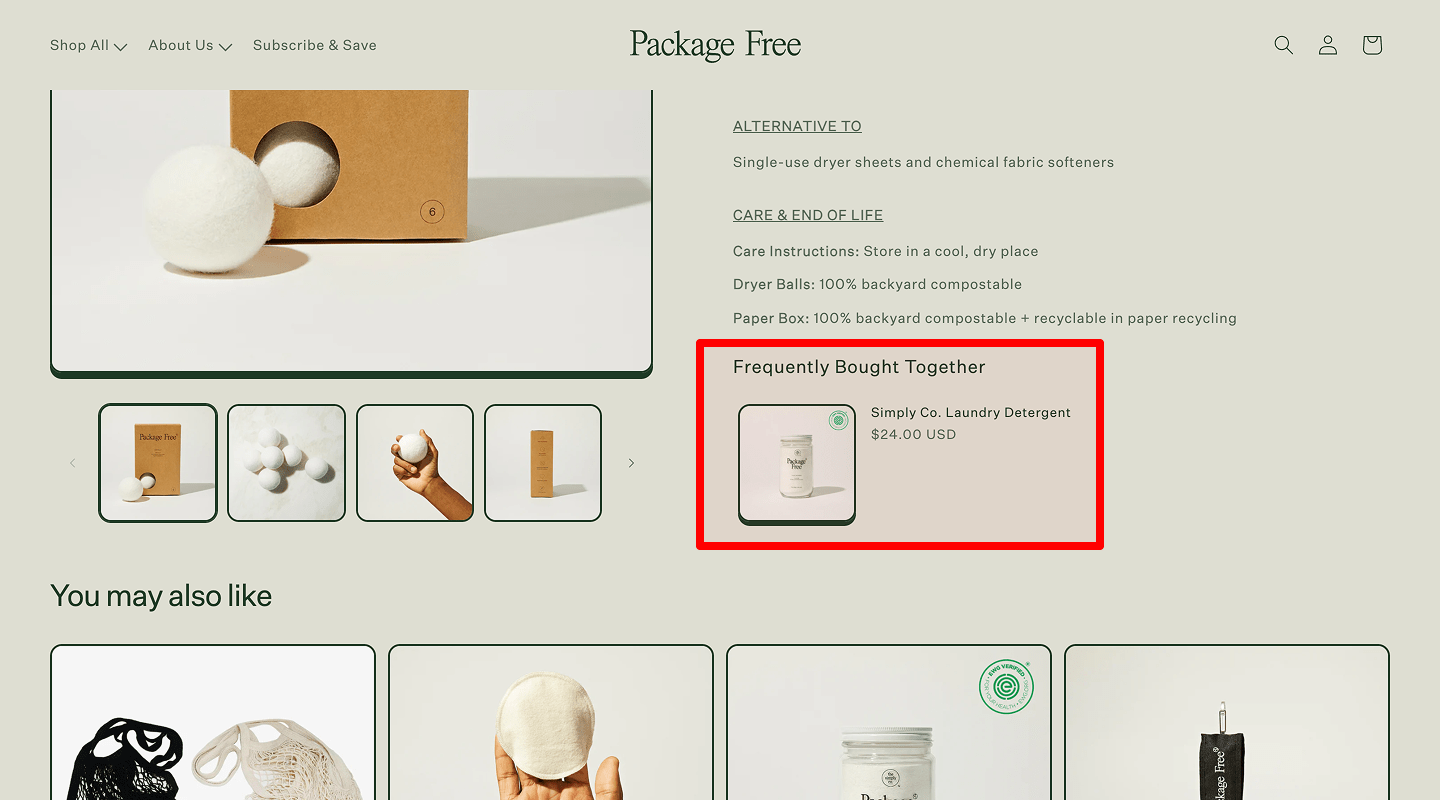 Bundles and upsells