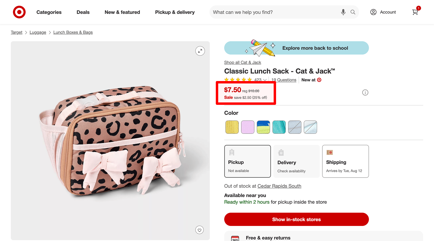 Price and discount