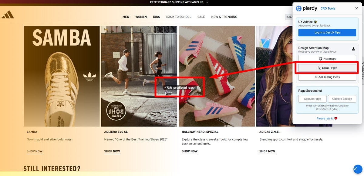 Adidas Homepage Web Design Review - 0002