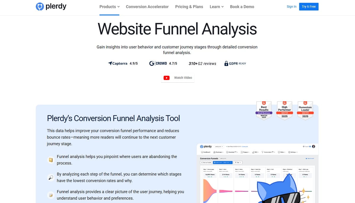 How To Use Plerdy Website Funnel Analysis - 0001